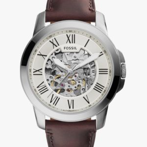 Fossil Men's Grant Quartz Stainless Steel and Leather Chronograph Watch