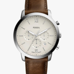 Fossil Men's Neutra Quartz Stainless Steel and Leather Chronograph Watch